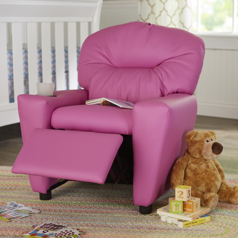 Kids Recliner Chair with Cup Holder