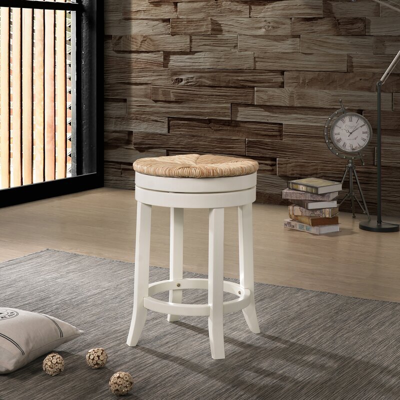 Contemporary Rush Seat Bar Stool