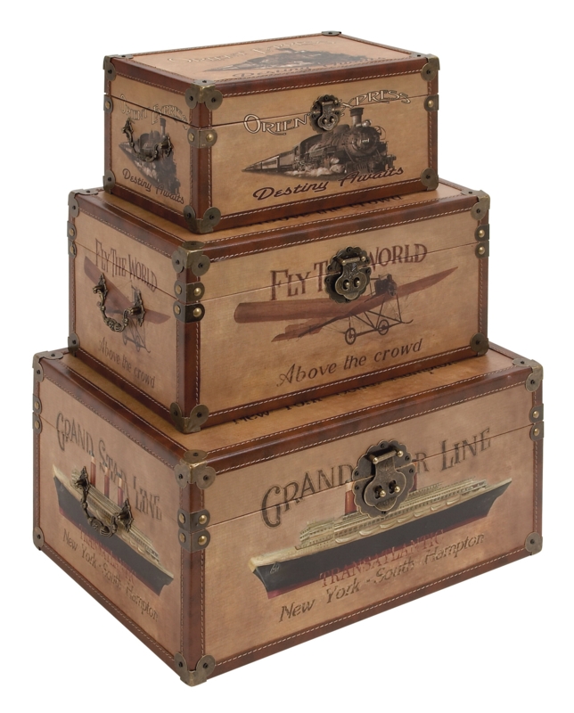 Vintage Storage Trunk Set