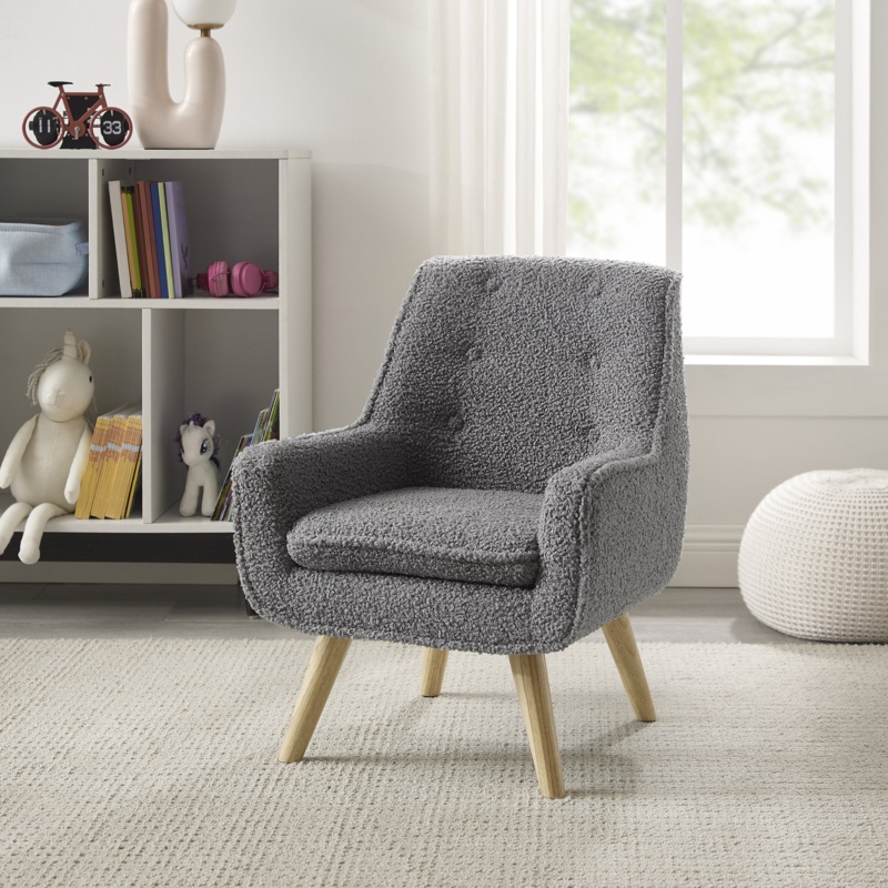 Cozy Mid-Century Club Chair for Kids