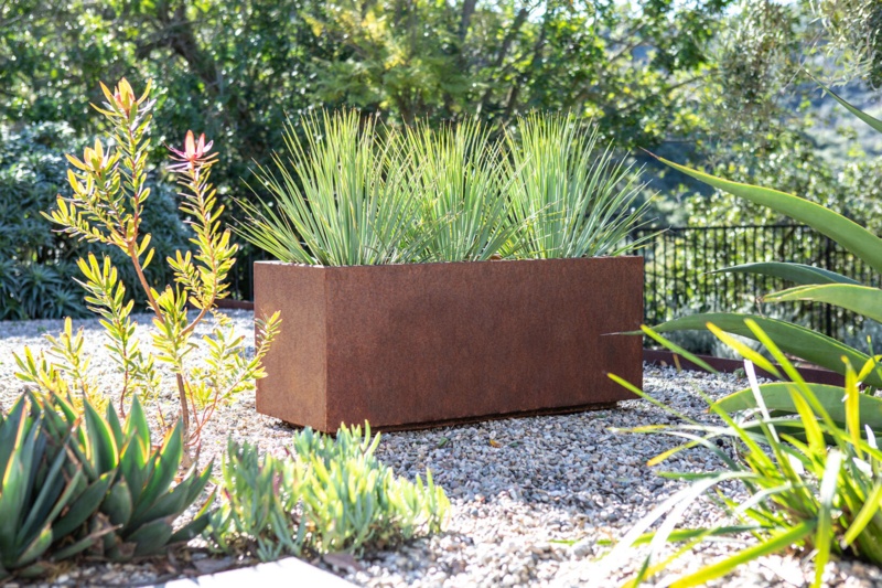 Corten Steel Series Long Box Planter