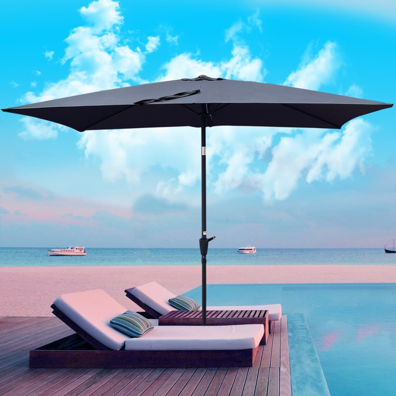 Extra Wide Rectangular Market Umbrella