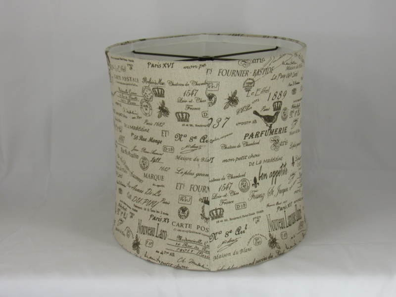 Cotton Drum Lamp Shade ( Spider ) in Beige