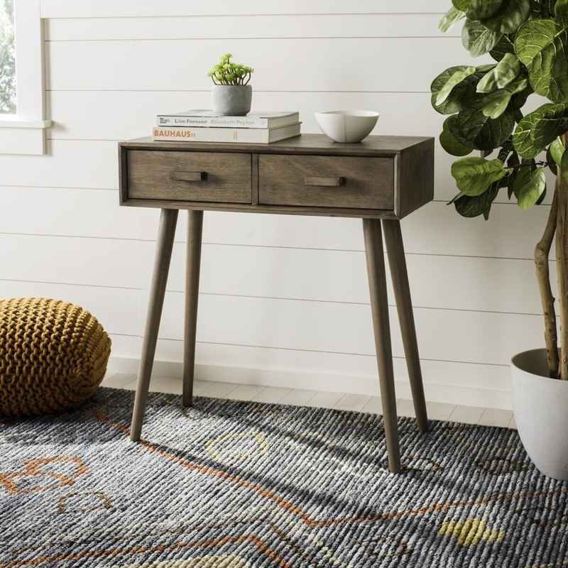 Coudrey 28.3'' Solid Wood Console Table