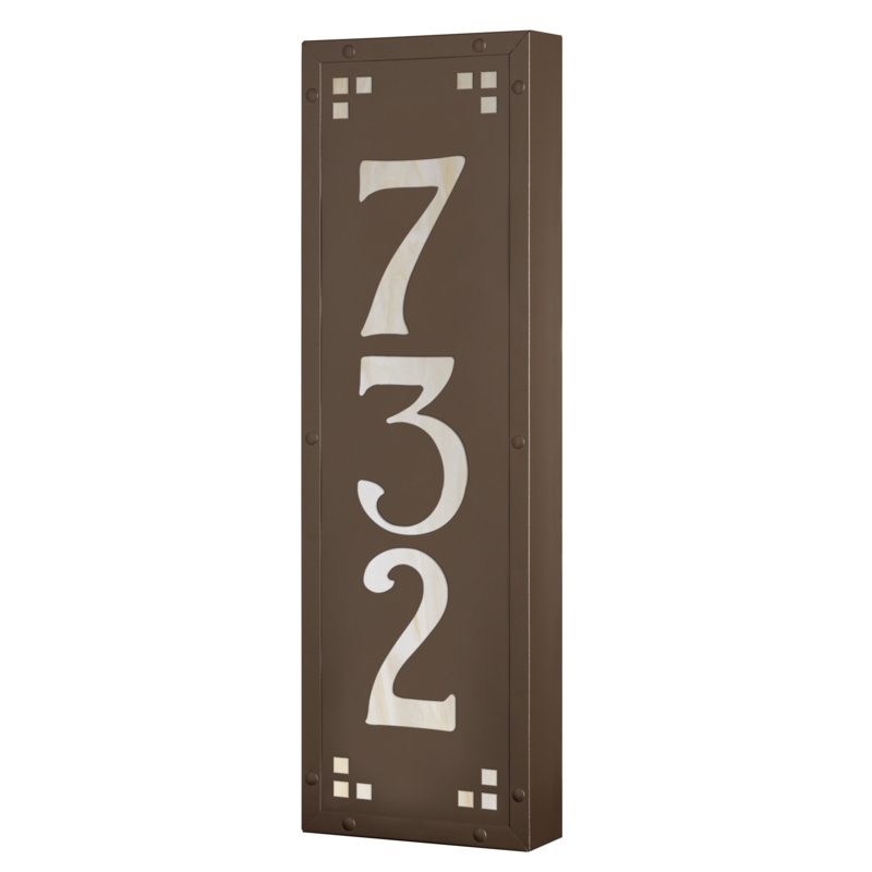 Illuminated House Number Plaque