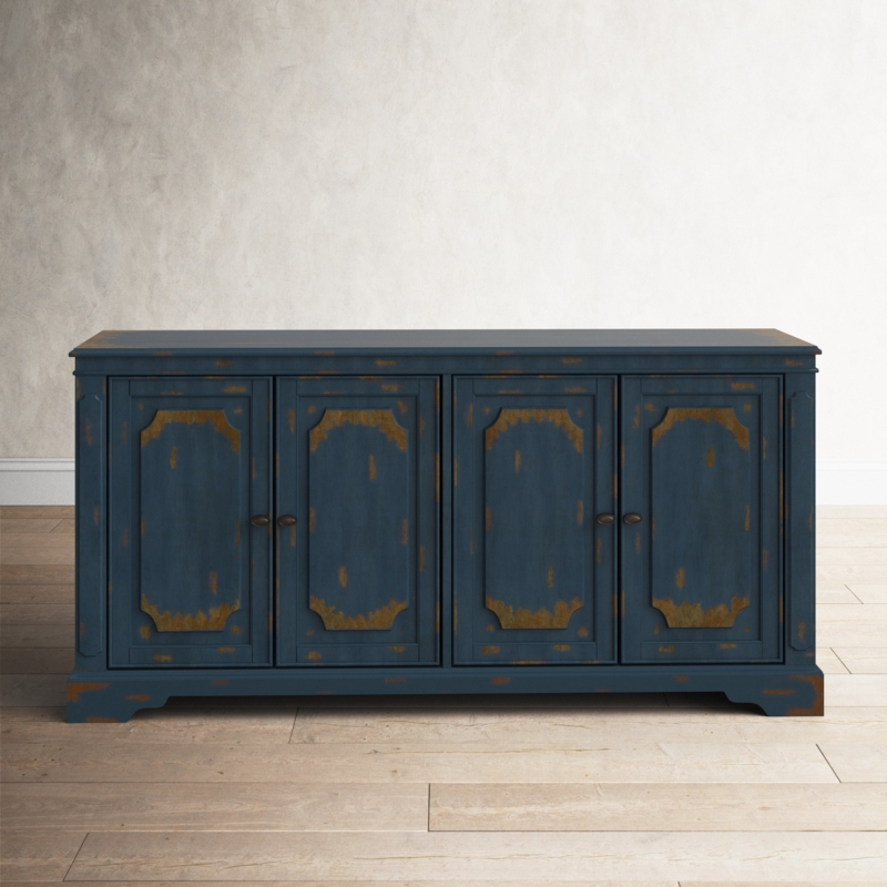 Vintage Countryside Console with Adjustable Shelves