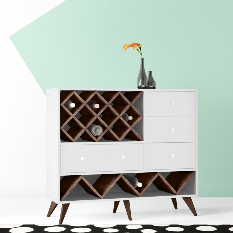 Modern Bar Unit with Wine Storage