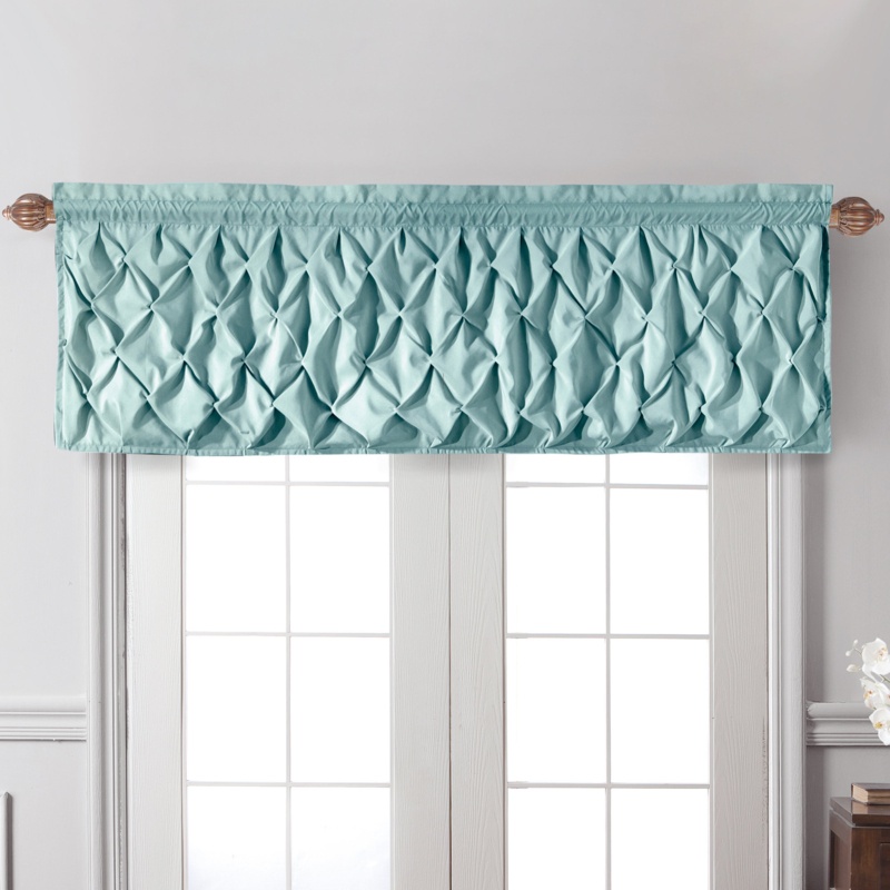 Dannalyn Geometric Tailored 60'' Window Valance