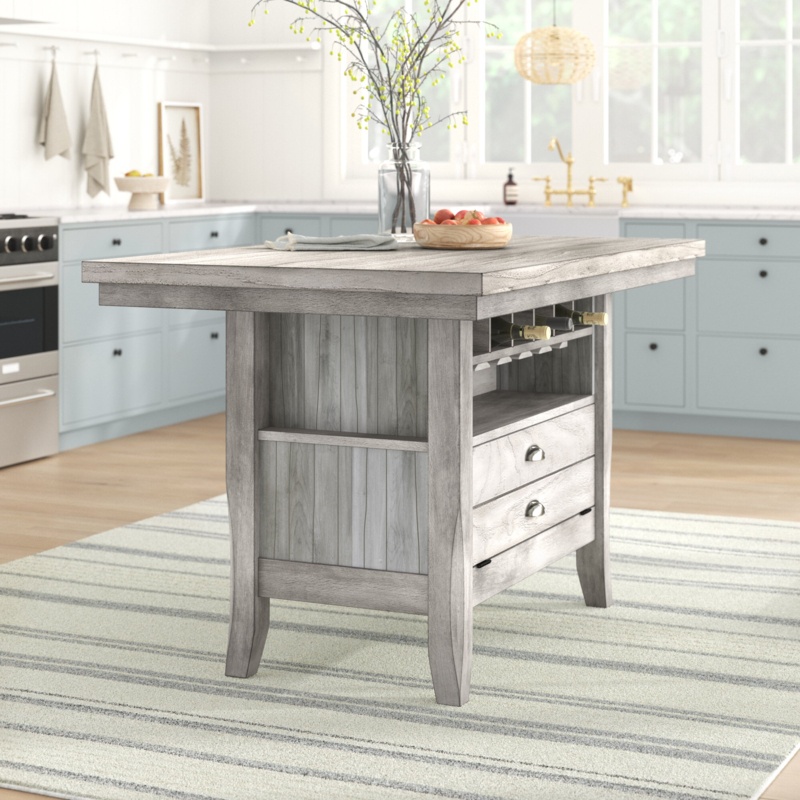 Darcie 60'' Wide Rolling Kitchen Island