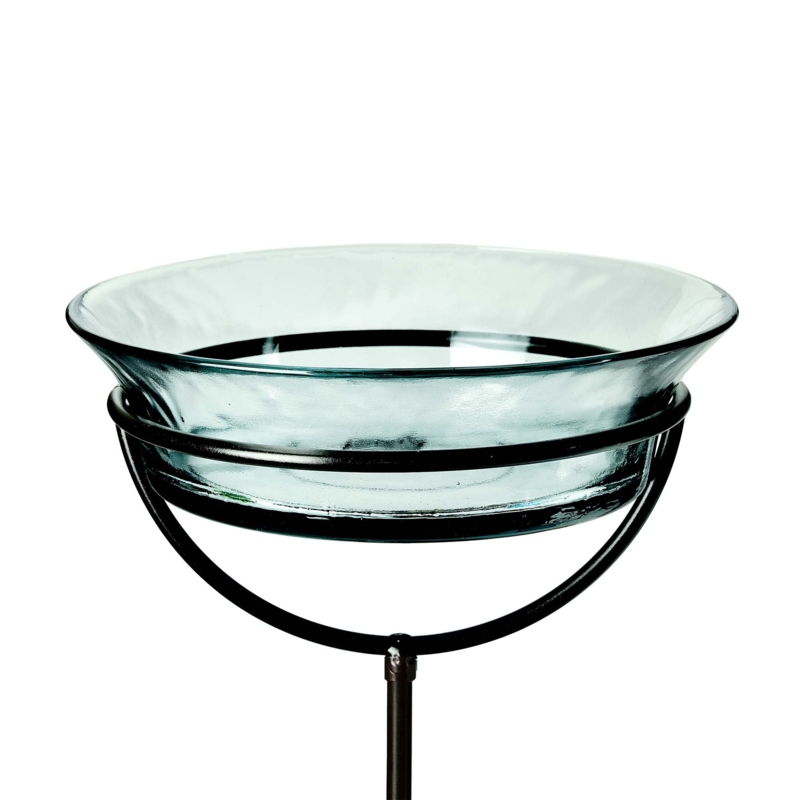 Recycled Glass Metal Bird Feeder