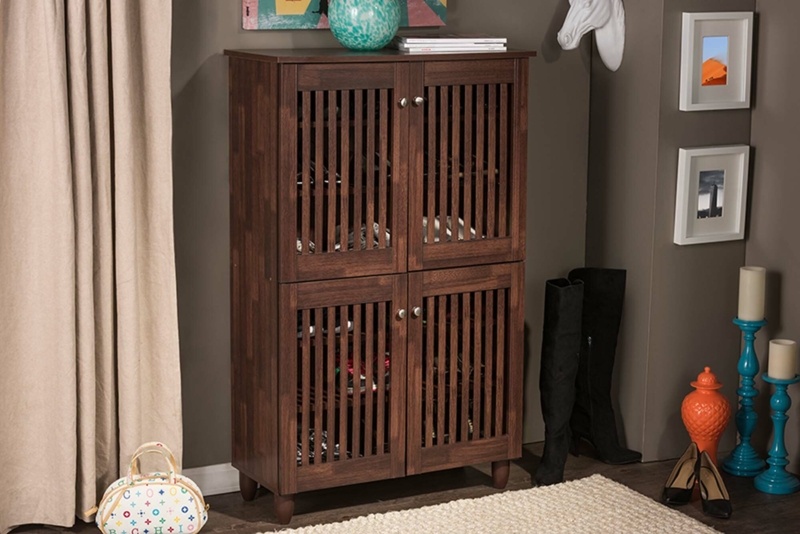 Dariell 18 Pairs Manufactured Wood Shoe Storage Cabinet