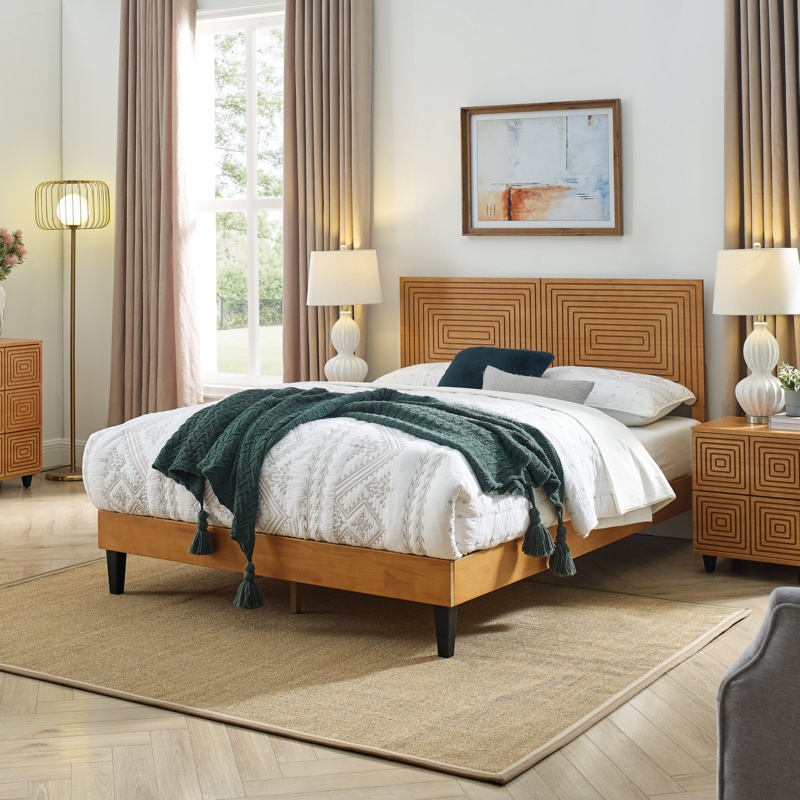 Davari Solid Wood Bed