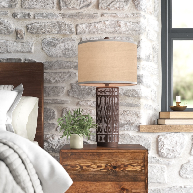 Geometric Cutout Table Lamp