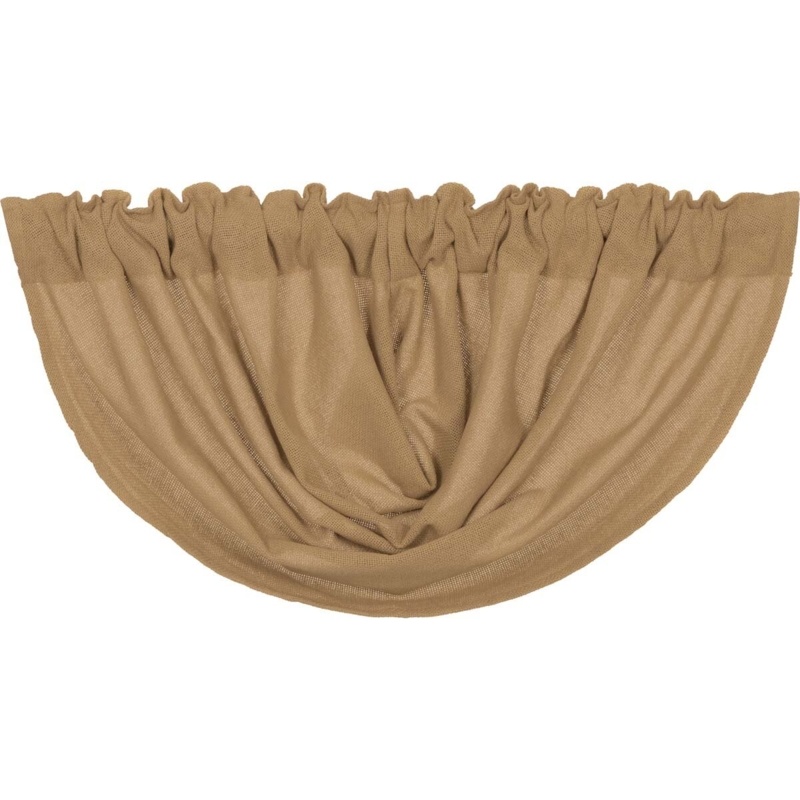 Deangelo Cotton Balloon 60'' Window Valance in Tan