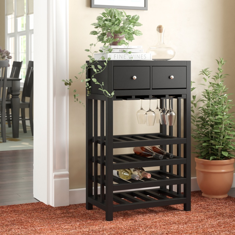 Debrango Tower Bar with Wine Storage