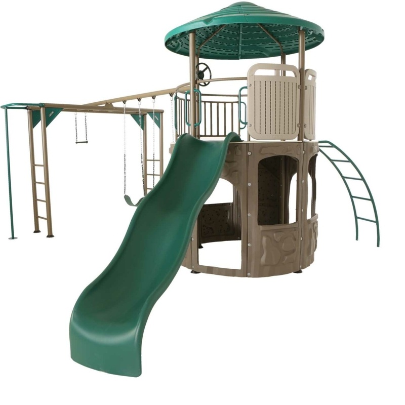 Deluxe Adventure Tower Swing Set