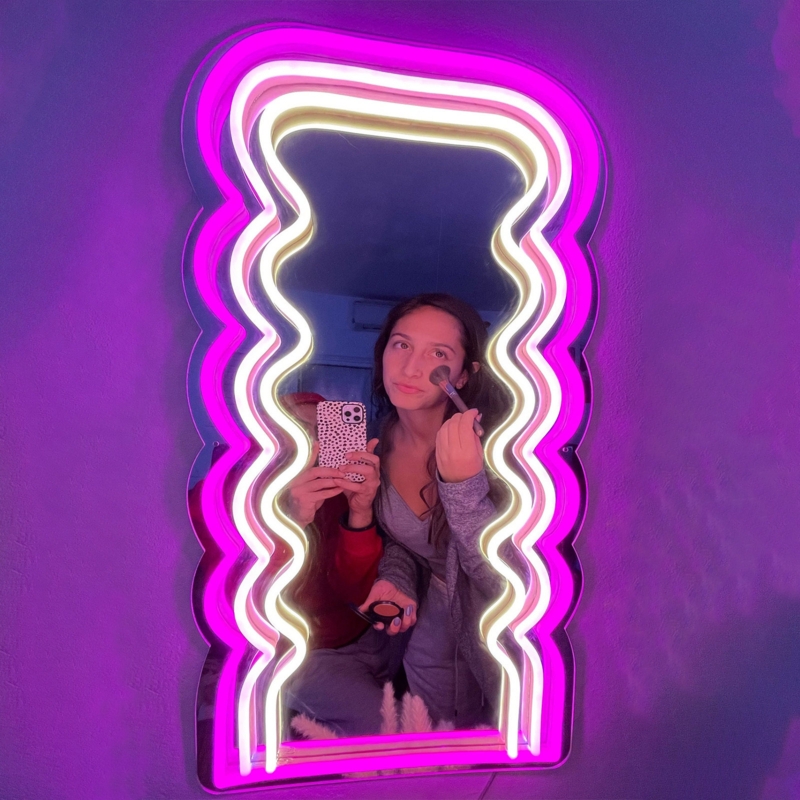 Enchanting LED Mirror Neon Light