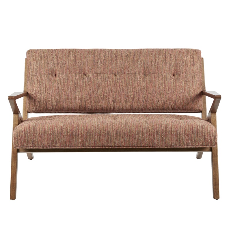 Desi Retro Button Tufted Loveseat