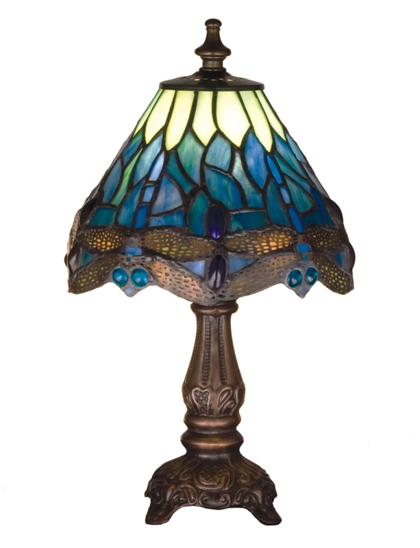 Nature-Inspired Three-Light Table Lamp with Lotus Design