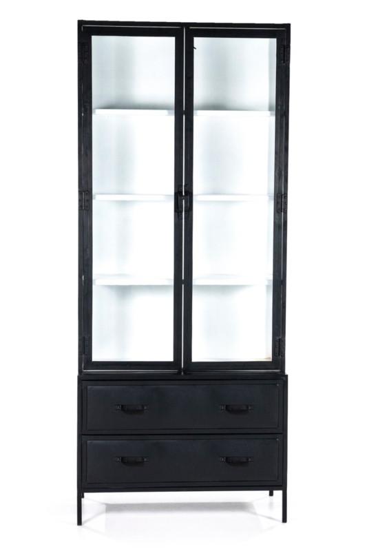 Metal and Glass Industrial Cabinet