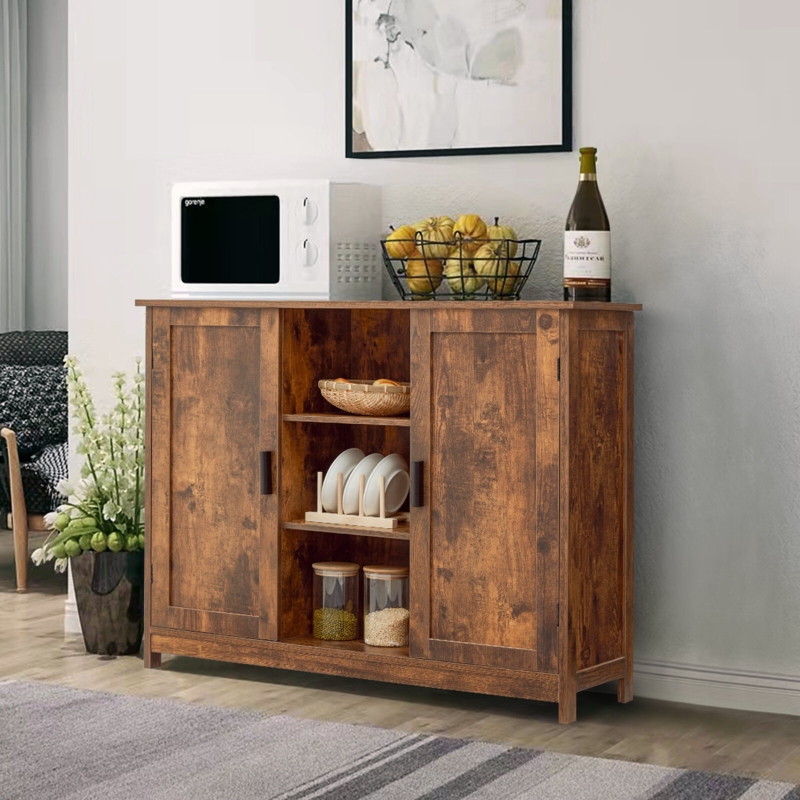 Mid-Century Retro Wooden Bookcase Storage Cabinet