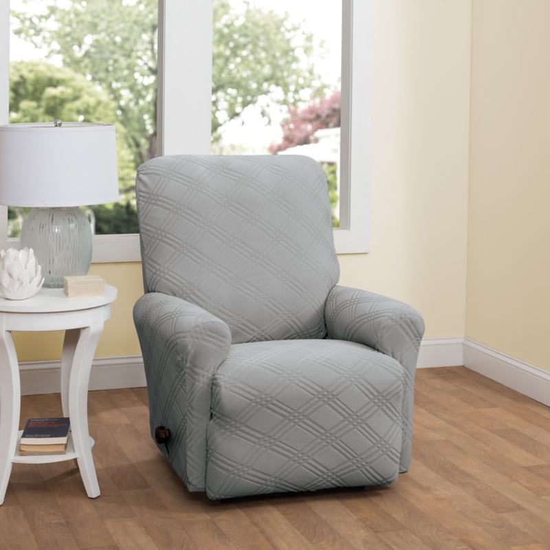 Double Diamond Box Cushion Recliner Slipcover