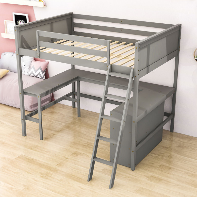 Double Loft Beds With Desk