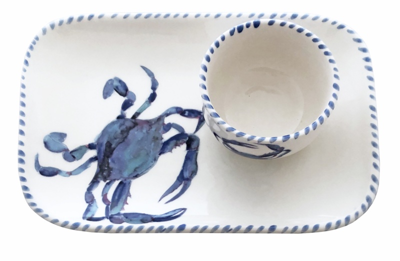 Dovecove Suki Ceramic Chips And Dip Platter