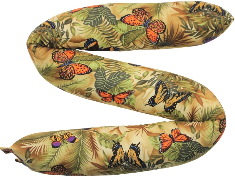 Draft Stopper 4 inch Extra Large Diameter Butterfly Garden Pick a Length