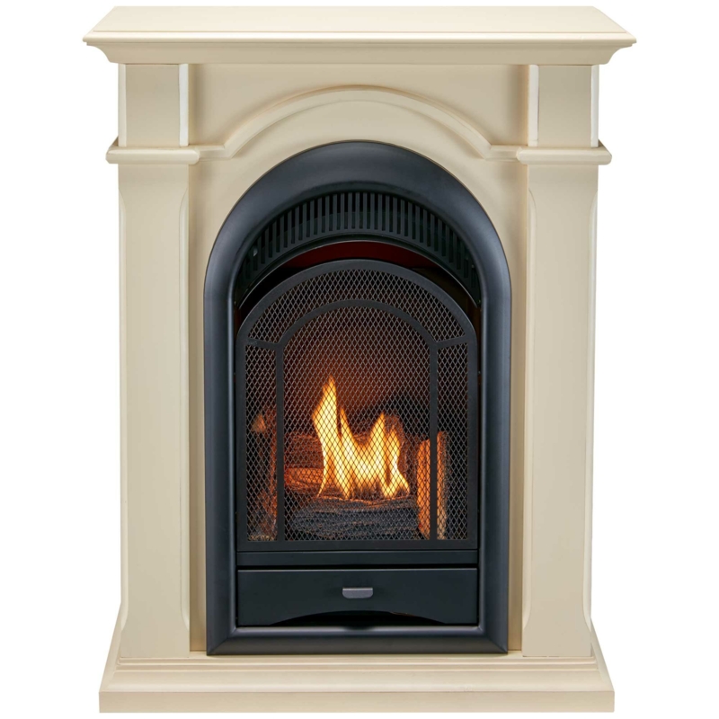 Bedroom Fireplace System with Realistic Logs