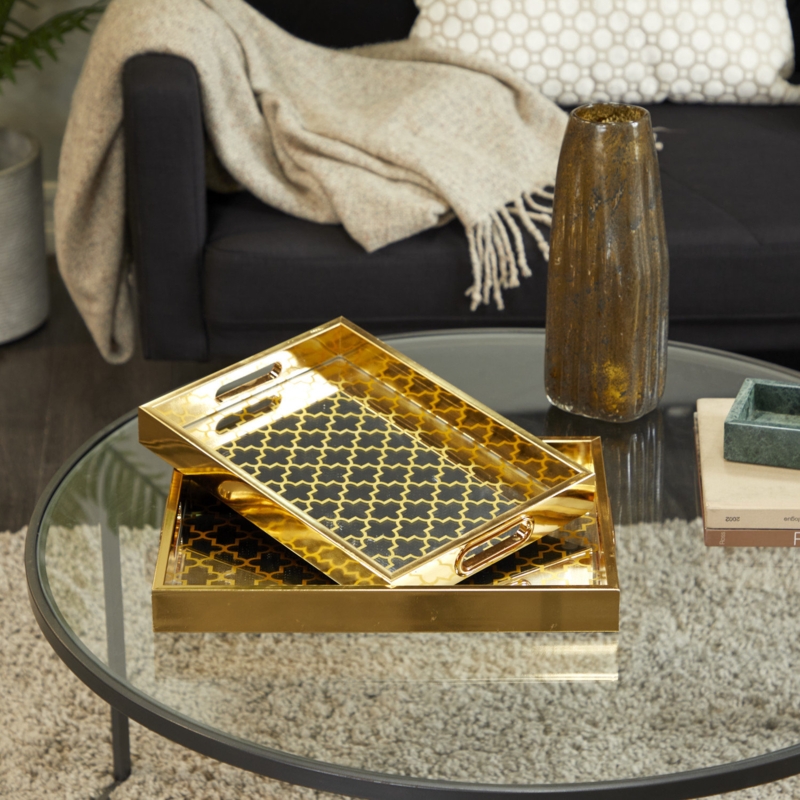 Glam Nesting Trays Set of 2