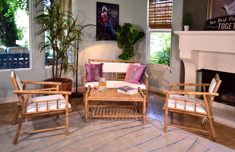 Sustainable Bamboo Indoor-Outdoor Accent Chair