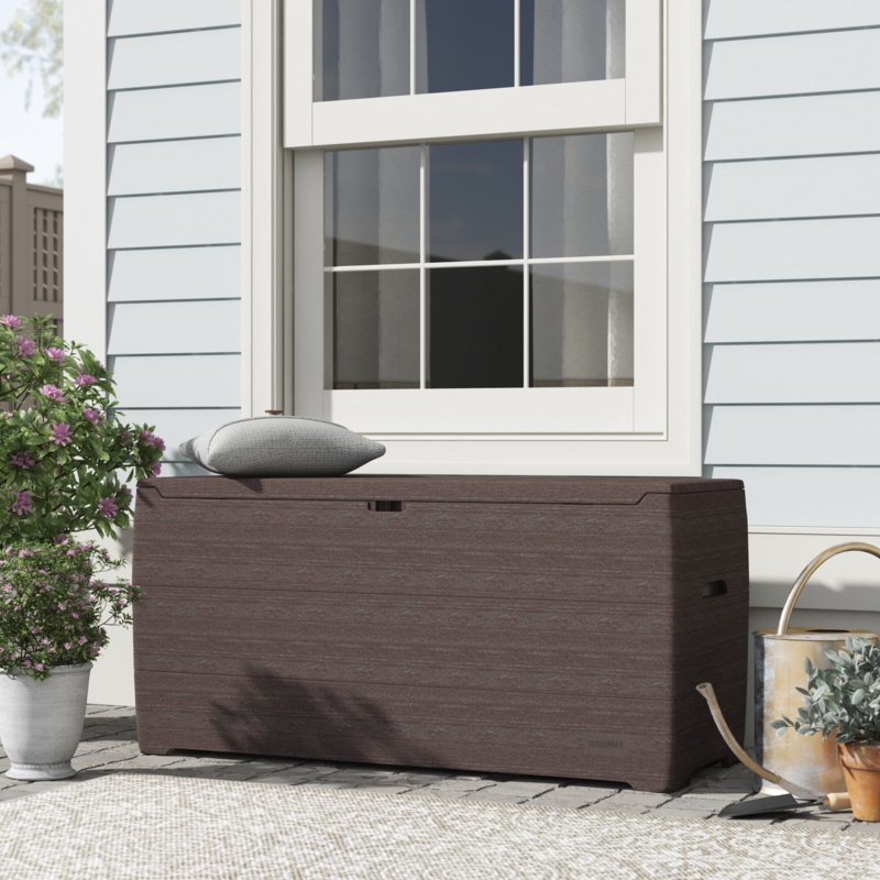 Duramax Building Products 71 Gallons Gallon Water Resistant Lockable Deck Box with Wheels