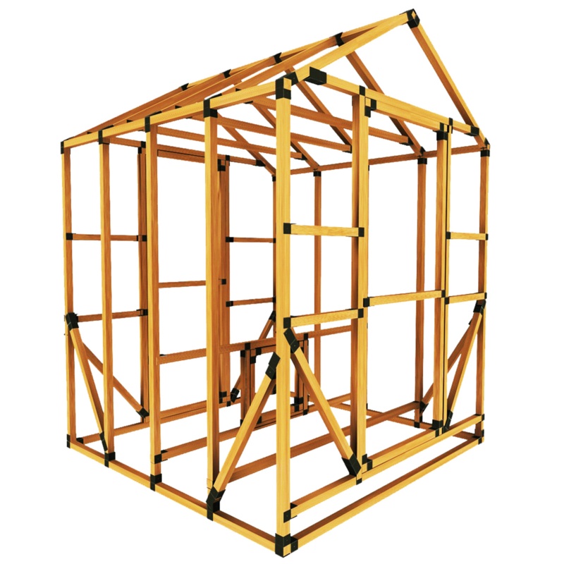 E-Z Frame Chicken Coop And Run Kits 72 Square Feet Chicken Coop with Chicken Run