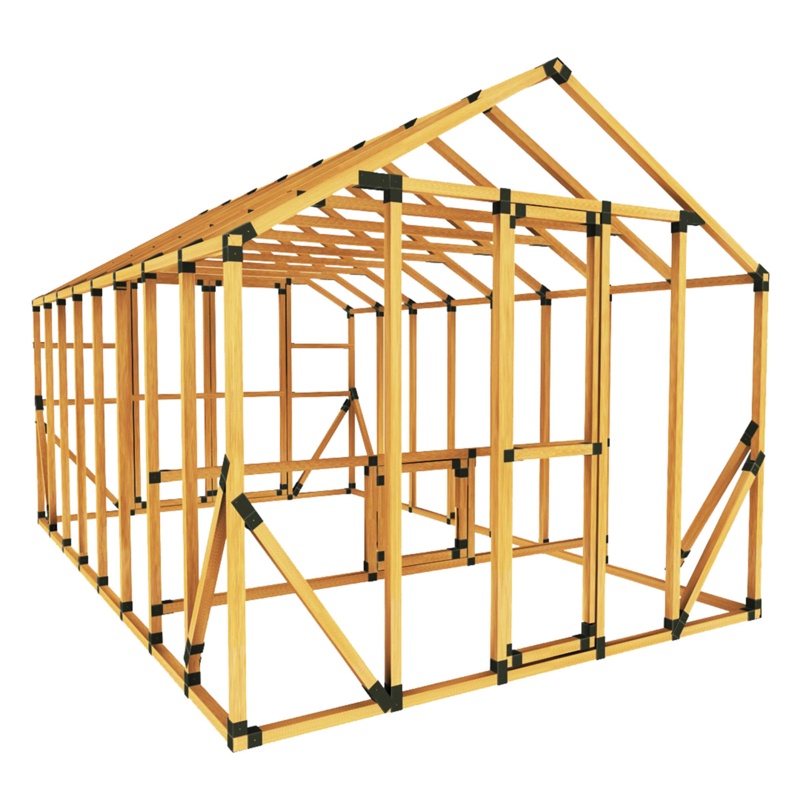 E-Z Frame Chicken Coop And Run Kits 90 Square Feet Chicken Coop with Chicken Run