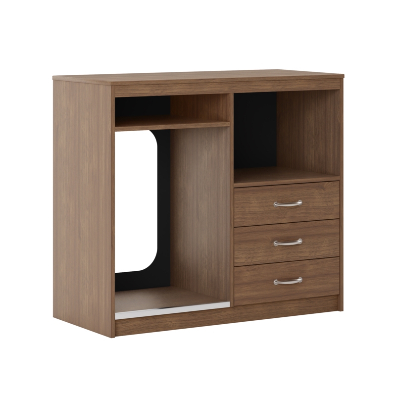 Chic Microfridge with Storage Drawer