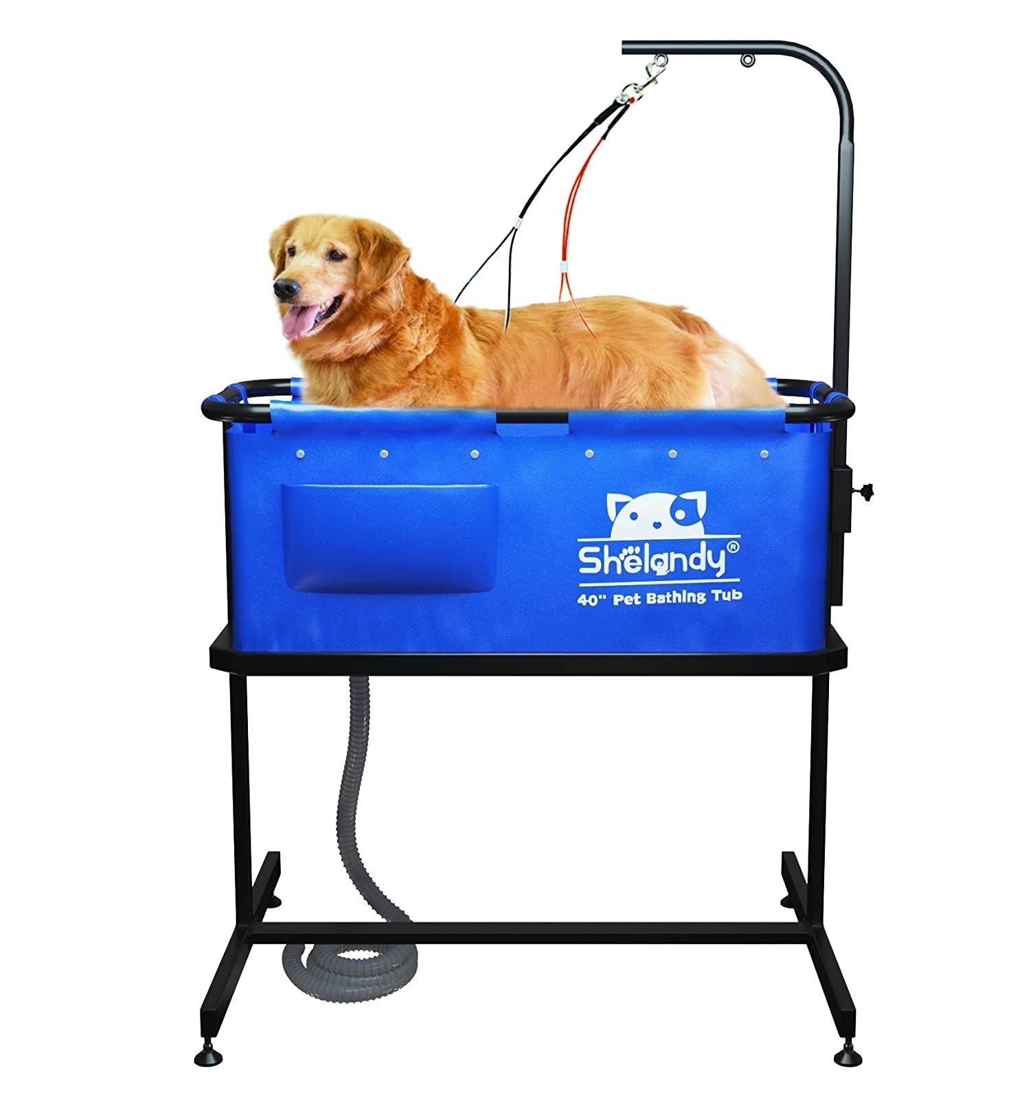 Easily portable dog wash tub