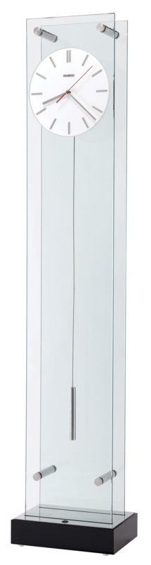 LED Illuminated Glass Grandfather Clock