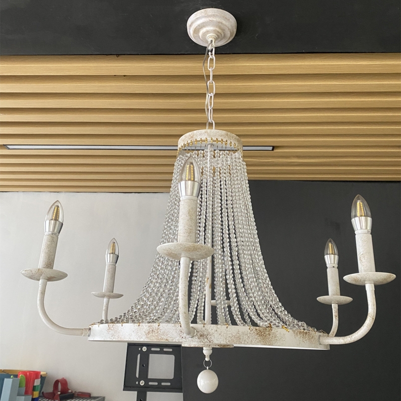 Retro Candle Crystal Chandelier