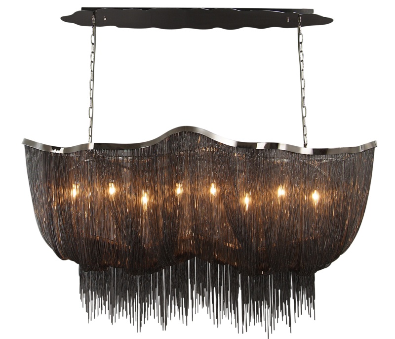 Eduardo 8 - Light Kitchen Island Linear Pendant