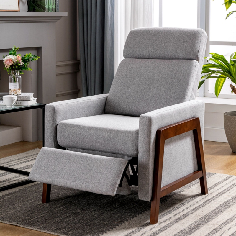 Upholstered Stylish Recliner Chair