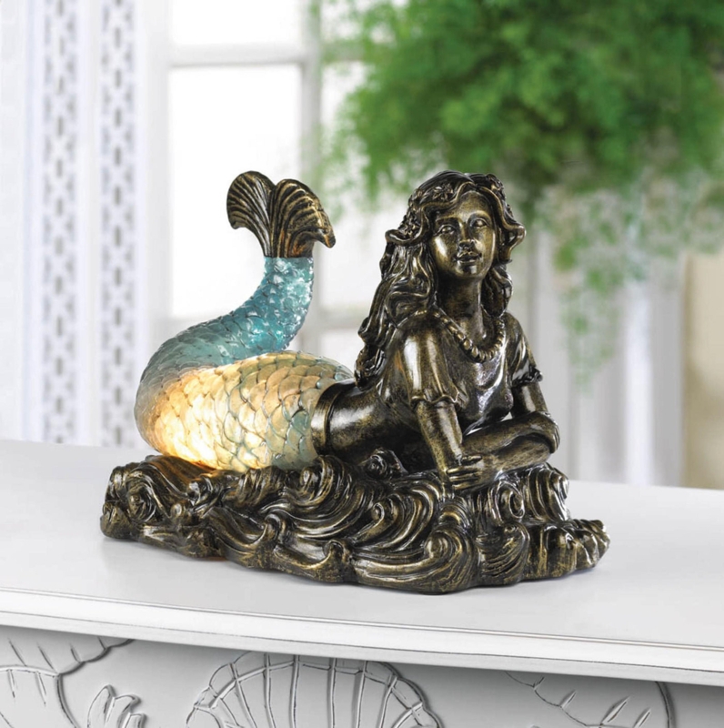 Ceramic Table Lamp with Double Shelves