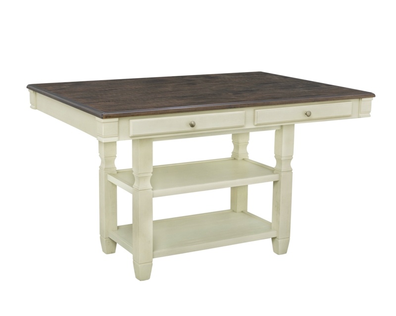 Elara Counter Height 60'' Acacia Solid Wood Dining Table