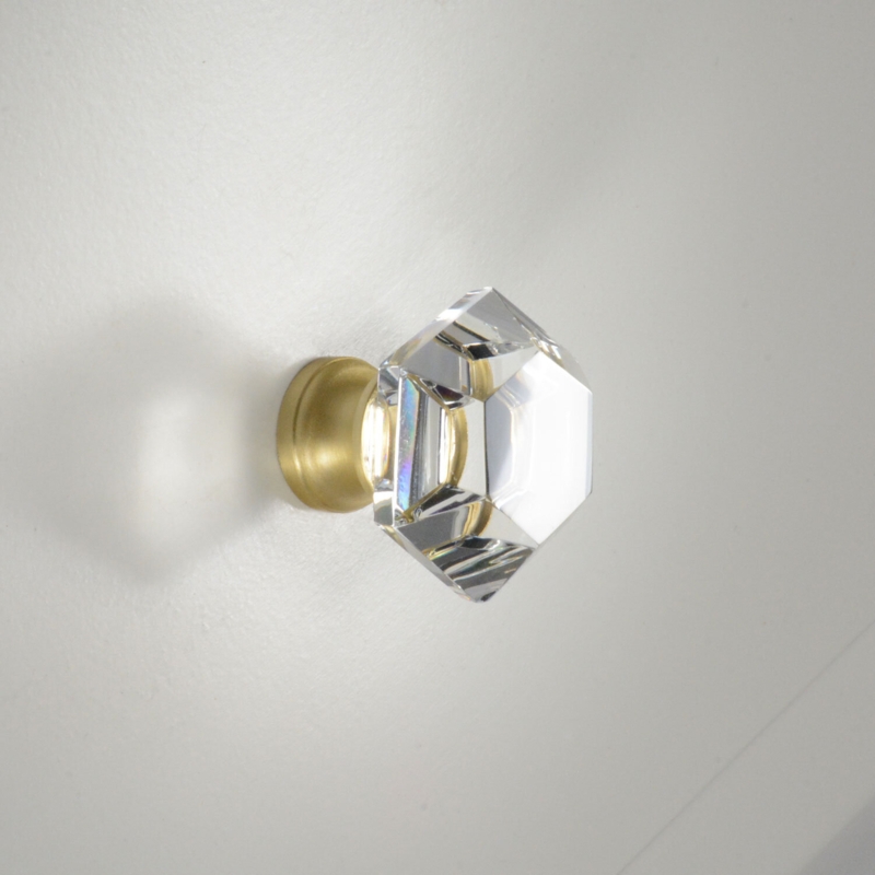 Authentic Glass Hardware with Metal Accent