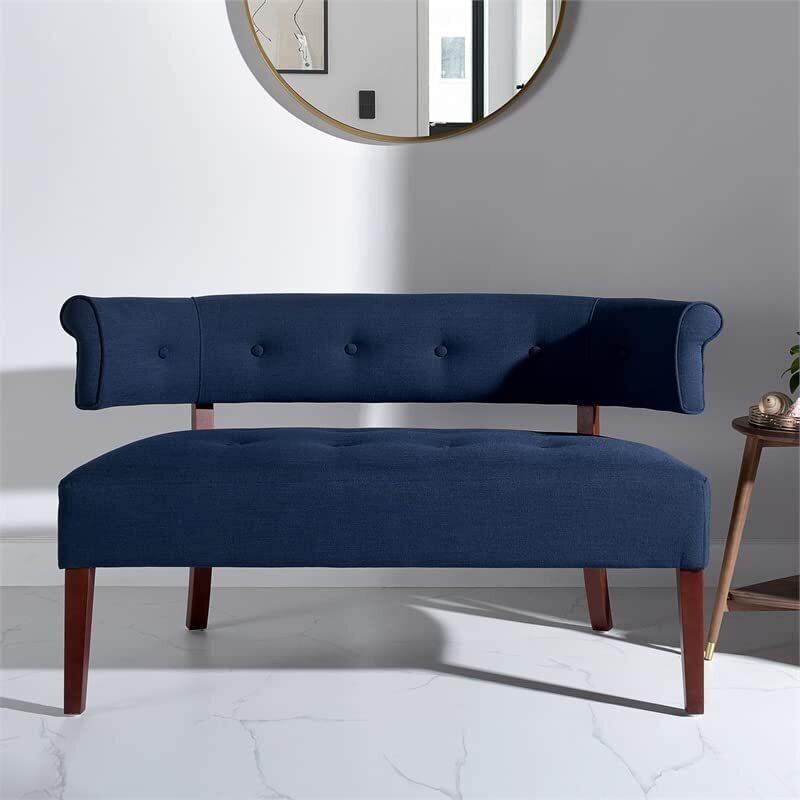 Elegant curved dining bench