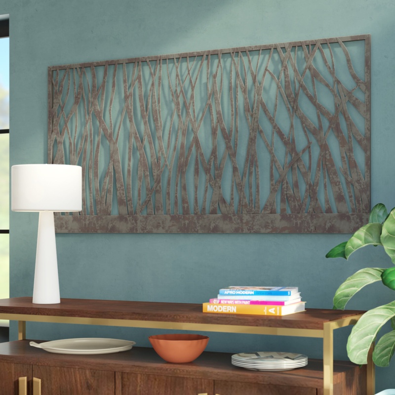 Elin Olive/Gray Metal Wall Decor