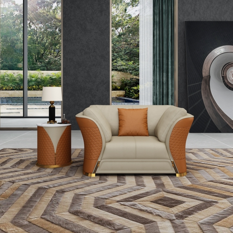 Premium Italian Leather Sofa Set