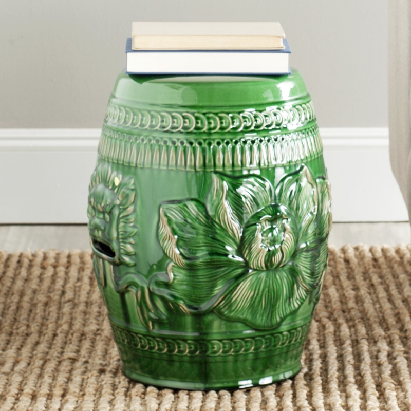 Barrel-Shaped Ceramic Chinese Stool