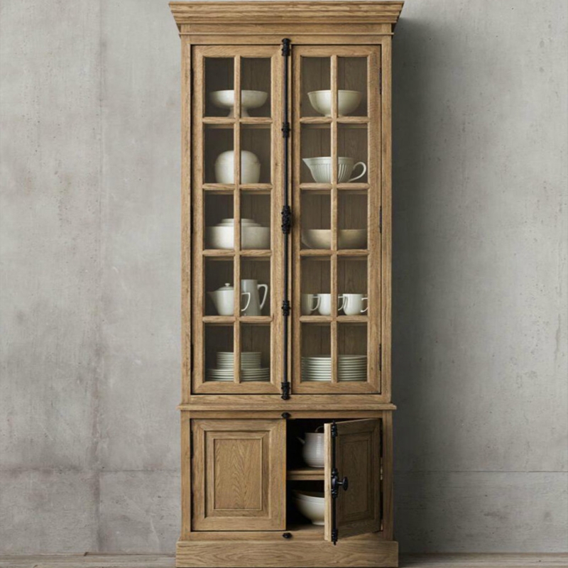Retro Elegant Wood Carved Mirror