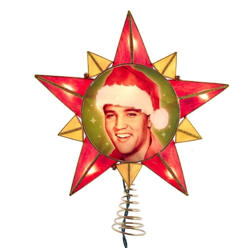 10-Point Capiz Star Treetop with Elvis